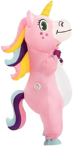 Spooktacular Creations Halloween Kids Inflatable Costume, Full Body Unicorn Blow Up Costume, Unicorn Costumes for Parties