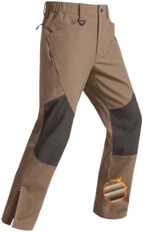 FREE SOLDIER Men's Waterproof Ski Pants Winter Thermal Pants