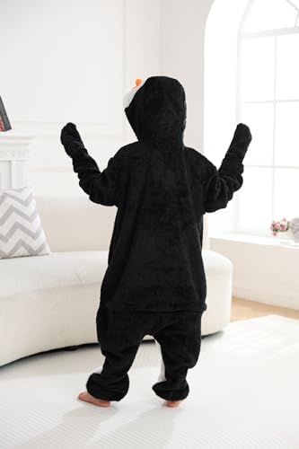 Animal Onesie Pajamas for Kids, Soft Flannel Halloween Cosplay Costume for Boys Girls