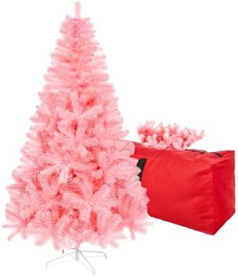 5ft Pink Artificial Christmas Tree,Arbol de Navidad Small Fake Xmas Tree