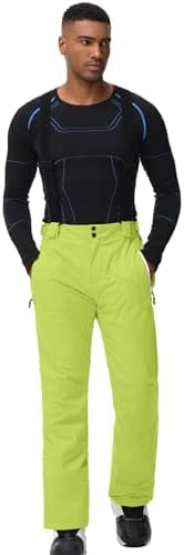 Men's Snow Ski Pants Insulated Waterproof Warm Winter Snowboard Bibs