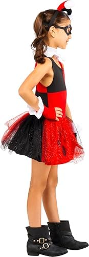 Rubies DC Comics Villains: Harley Quinn Costume for Kids, Girls Costume