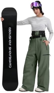 GSOU SNOW Mens Snow Ski Pants Baggy Womens Snowboard Pants Waterproof