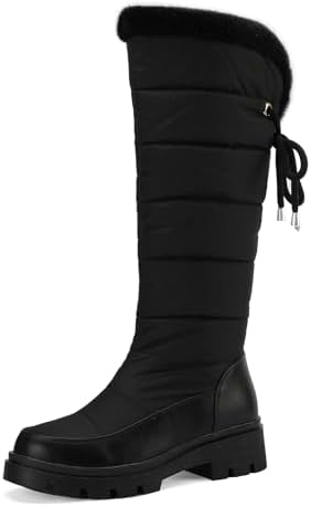 Women's Snow Boots Knee High Warm Winter Shoes