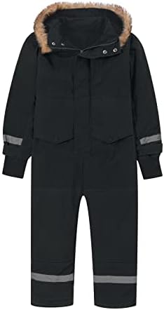 YRAETENM Snow Suit for Kids Boys Girls One Piece Snowsuit Girls and Boys Waterproof Insulated Winter Jumpsuit Coveralls