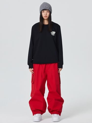 Mens Baggy Cargo Ski Pants Super Baggy Snowboard Snow Pant Women Insulated Loose Pant Sports Waterproof