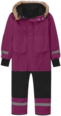YRAETENM Snow Suit for Kids Boys Girls One Piece Snowsuit Girls and Boys Waterproof Insulated Winter Jumpsuit Coveralls