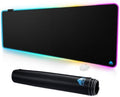 Cacoy 63"x20" Large RGB Gaming Mouse Pad, XXL LED Computer Mouse Mat, Black