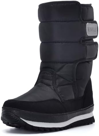 DADAWEN Women's Waterproof Frosty Snow Boot