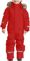 YRAETENM Snow Suit for Kids Boys Girls One Piece Snowsuit Girls and Boys Waterproof Insulated Winter Jumpsuit Coveralls