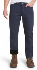 Weatherproof Vintage Fleece Lined Pants Men's - Regular Fit | Soft & Warm, Cold Weather Insulated Canvas Winter Pants for Men