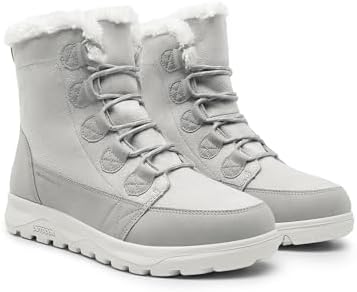 DREAM PAIRS Women's Winter Snow Boots Lace Up Warm Comfortable Faux Fur Lining Outdoor Ankle Booties