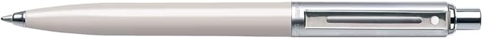 Sheaffer Sentinel White Ballpoint Pen with Chrome Trim