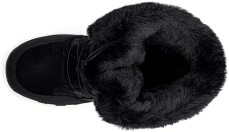 HOBIBEAR Kids Winter Snow Boots Waterproof Outdoor Warm Faux Fur Lined Shoes