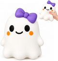 Halloween Ghost Squishy Toy, Cute White Ghost Squeeze Toy, B
