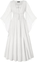 Scarlet Darkness Renaissance Costume Women Pirate Medieval Maxi Dress