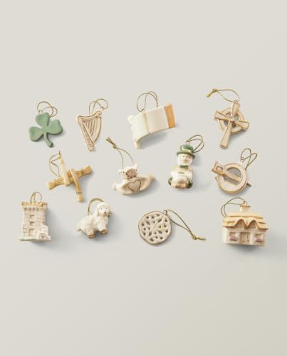 Lenox Luck of the Irish St. Patrick's Day Corded Mini Ornament Set 12-Piece