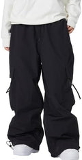 Mens Baggy Cargo Ski Pants Super Baggy Snowboard Snow Pant Women Insulated Loose Pant Sports Waterproof