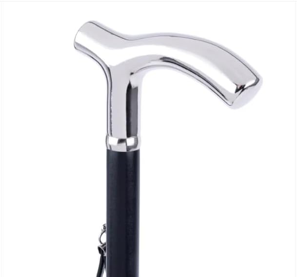 FootFitter Deluxe Long Shoe Horn with Nickel Plated Handle (Made in Italy) | Premium Build & Heel Relief with Extended Reach Design & Polished Nickel Grip for Daily Comfort & Quick On‑Off Use