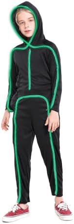 Light Up Child Stick Figure Costume, Led Halloween Cosplay Boys Girls