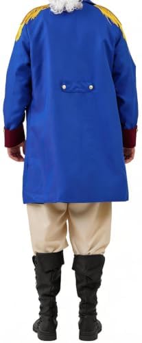 OEBLD George Washington Costume Adult Colonial Men Colonial Deluxe Wax Museum Project