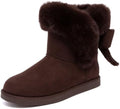 Juicy Couture Women's Slip On Winter Snow Boots Warm & Insulated Fur Lining Comfortable Fashion Booties