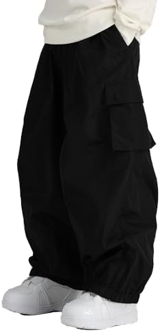 Mens Baggy Cargo Ski Pants Super Baggy Snowboard Snow Pant Women Insulated Loose Pant Sports Waterproof