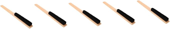 BESTYASH 5pcs Bristle Coat Brush Wood Handle Multipurpose Cleaning Brush for Hats Coats and Clothes Gentle Yet Lint Compact for Home Travel Use for Hair and Lint Removal
