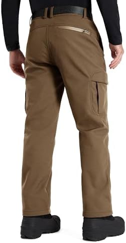 FREE SOLDIER Men's Outdoor Softshell Snow Ski Pants