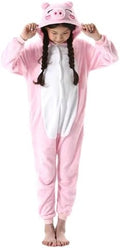 Animal Onesie Pajamas for Kids, Soft Flannel Halloween Cosplay Costume for Boys Girls