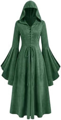 Wenrine Womens Gothic Witch Costume Renaissance Vampire Dress For Halloween
