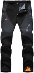 YSENTO Men's Snow Pants Fleece Lined Hiking Ski Winter Insulated Utility Work