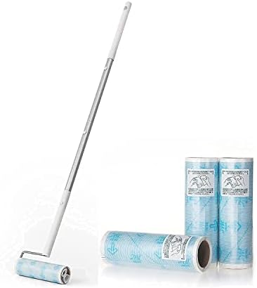 802 Long Handle Lint Roller with 4 Rolls of 120 Sheet Refills in Total