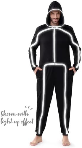 Spooktacular Creations Halloween Costume Adult Glow in the Dark Costume Men