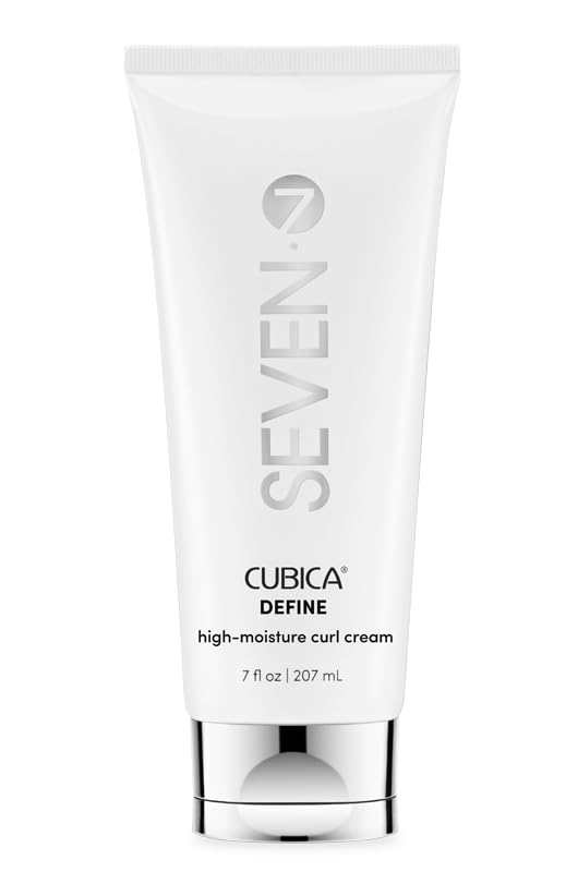 SEVEN Mezzo Define High Moisture Curl Cream, Curl Defining Cream for Curly Coily Hair, Anti Frizz Hydrating Styling Cream with Shea Butter Argan Oil, Bounce Shine Control, 7oz