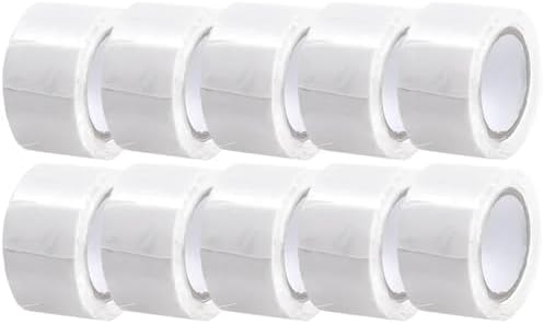 10 Roll 1 Inch X 10 FT Self-Fusing Silicone, Thickness 0.5mm Hose Repair Tape, Heavy Duty and Leak Proof Rubber Hose Tape, Pipe for Water(White)