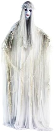 Haunted Hill Farm Life-Size 5.6-Ft. Scary Ghost Bride Ghost Bride