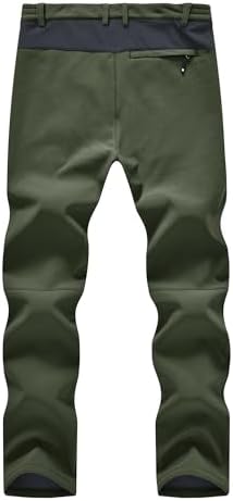 YSENTO Men's Snow Pants Fleece Lined Hiking Ski Winter Insulated Utility Work