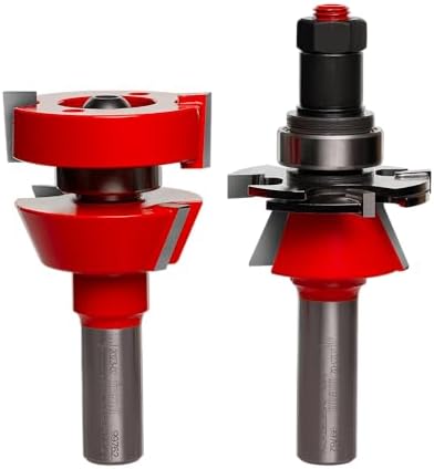 Freud Premier Adjustable Rail & Stile Bit - Ideal for Doors, Windows, Veneered Plywood, Hardwoods & Softwoods - 1-11/16" Diameter, 1/2" Shank - 99-762