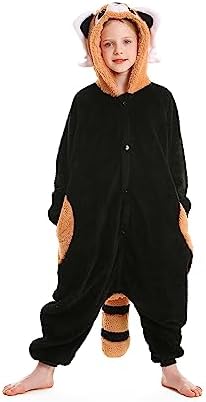 One Piece Pajamas Animal Kids Onesie, Animal Pajamas Halloween Cosplay Costume for Girls Boys