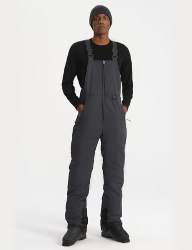 GEMYSE Men's Insulated Ski Bib Overalls Waterproof Snow Pants