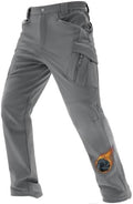 TACVASEN Men's Winter Snow Ski Pants Fleece Lined Waterproof Work Tactical
