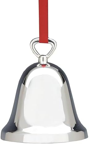 Reed & Barton 329/1 Ringing In The Season Classic Silverplate Bell, Christmas Ornament
