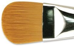 Creative Mark Art Supplies Large Mural Synthetic Golden Taklon Paint Brush - Filbert #30 - Artist Supplies for Acrylics, Watercolors, and Oils - Durable, Resilient, Seamless Ferrules