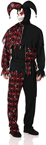 California Costumes Men's Sinister Jester Mardi Gras Carnival Costumes