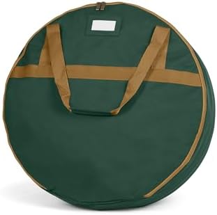 Covermates Standard Wreath Storage Bag with Pouch, 36" Diameter, Green