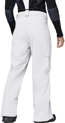 Men's Ski Snow Pants Insulated Waterproof Snowboard Cargo Pants Bibs Regular Fit