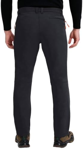 CNBQDD Men's Snow Ski Pants Waterproof Hiking Winter Fleece Lined Pants
