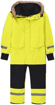 YRAETENM Snow Suit for Kids Boys Girls One Piece Snowsuit Girls and Boys Waterproof Insulated Winter Jumpsuit Coveralls