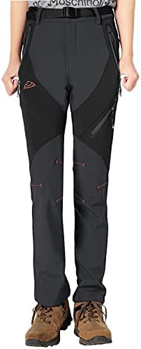 Rdruko Women's Snow Pants Waterproof Insulated Fleece Thermal Ski Hiking Snowboard Pants